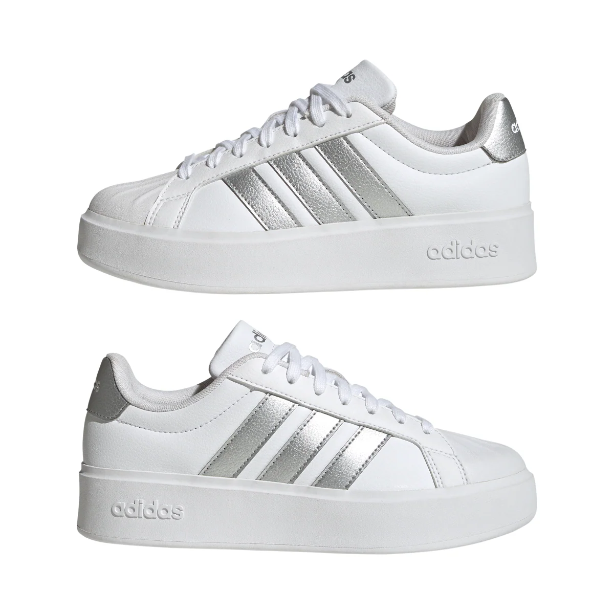 Sneakers bianche da Donna con dettagli argento adidas STREETTALK - Image 6