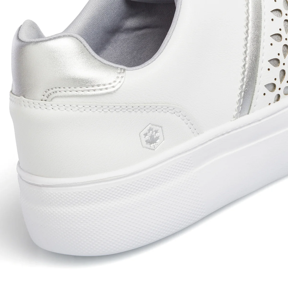 Sneakers bianche da donna con dettagli argento Lumberjack Doris - Image 7
