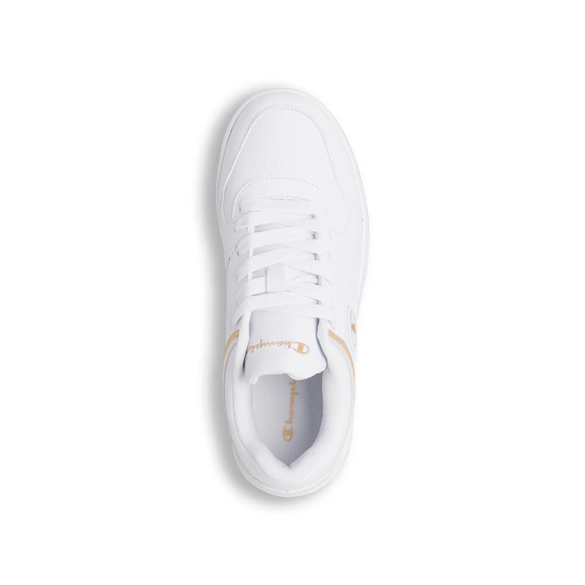 Sneakers bianche da Donna con dettagli e logo laterale dorato Champion - Image 5