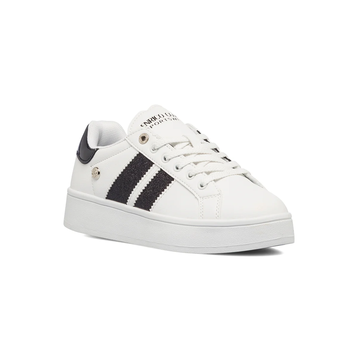 Sneakers bianche da donna con dettagli glitterati Enrico Coveri Amy - Image 2