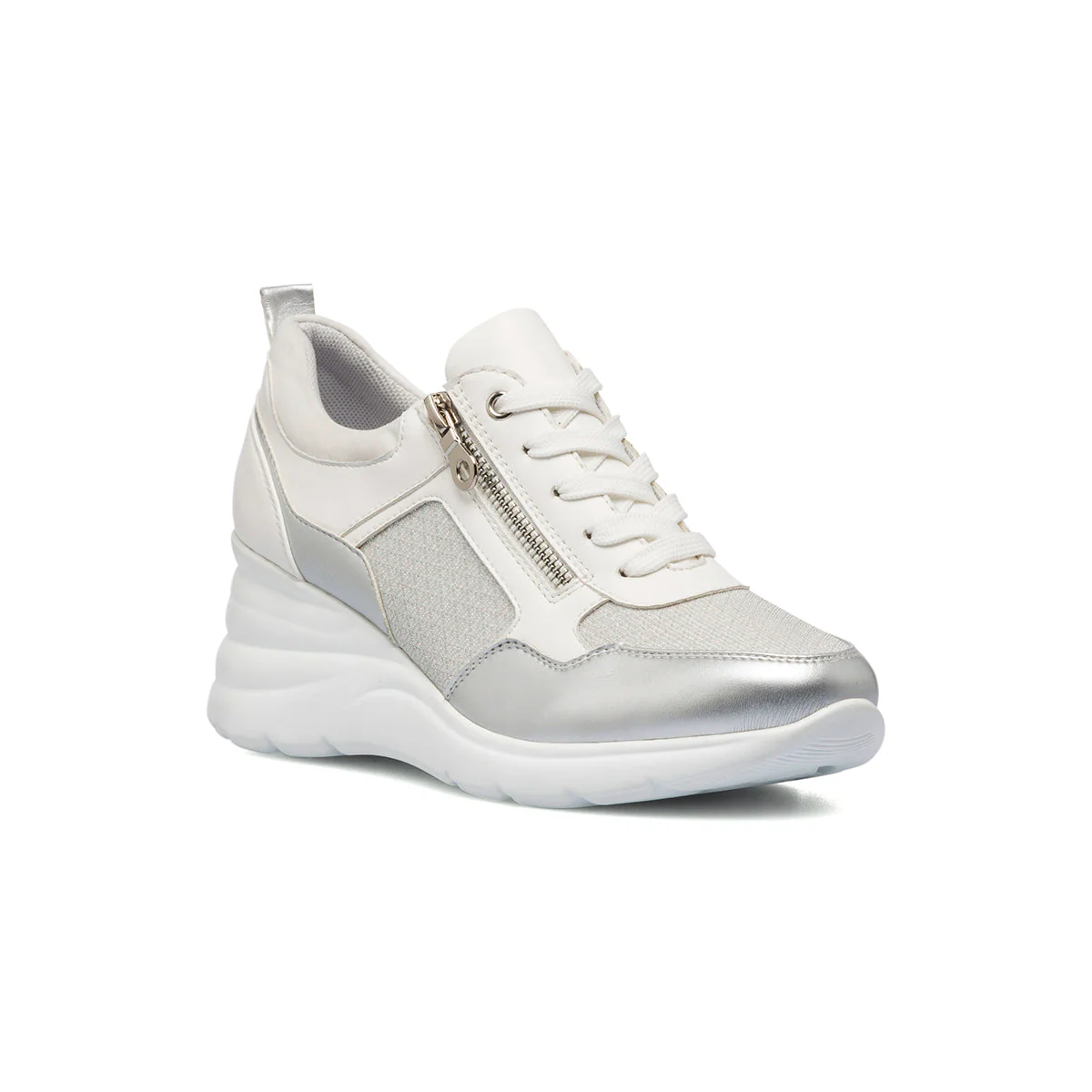 Sneakers bianche da donna con dettagli glitterati Lora Ferres - Image 2