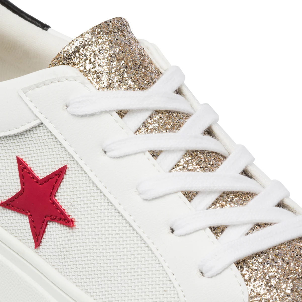 Sneakers bianche da donna con dettagli glitterati Lora Ferres - Image 11