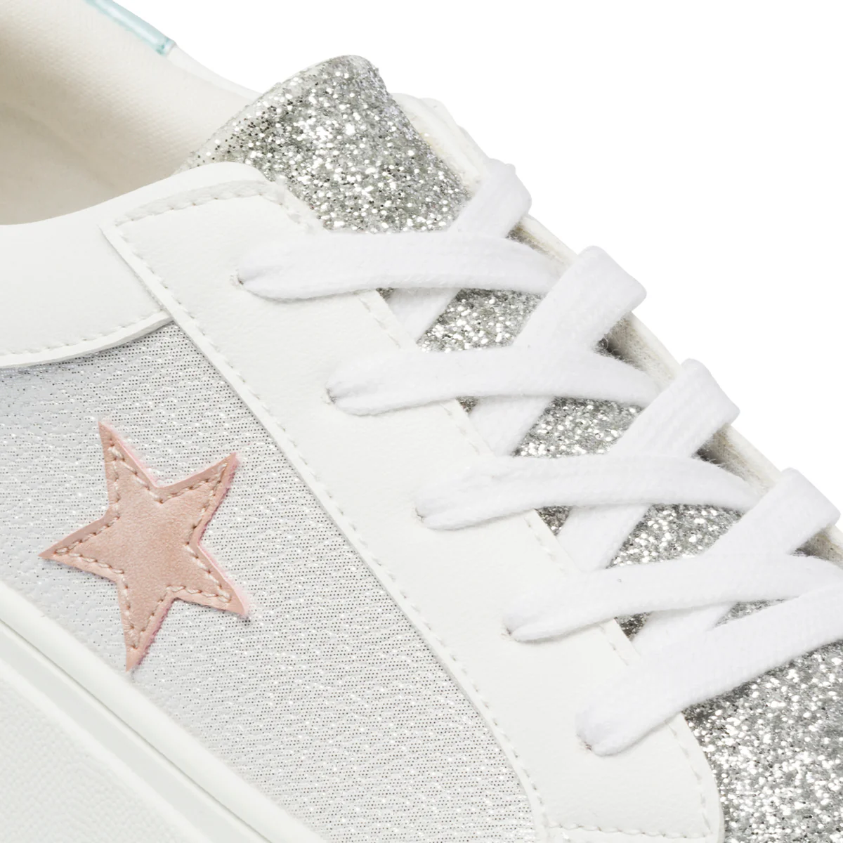 Sneakers bianche da donna con dettagli glitterati Lora Ferres - Image 14