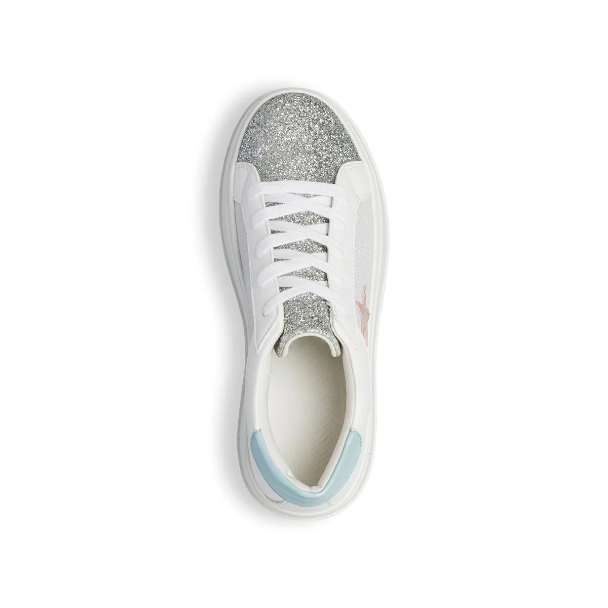 Sneakers bianche da donna con dettagli glitterati Lora Ferres - Image 16