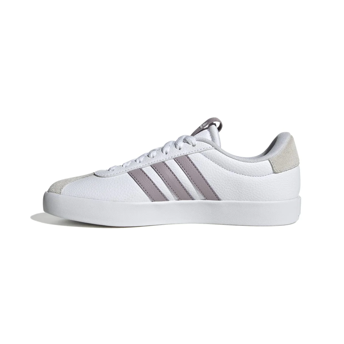 Sneakers bianche da donna con dettagli grigi adidas VL Court 3.0 - Image 4