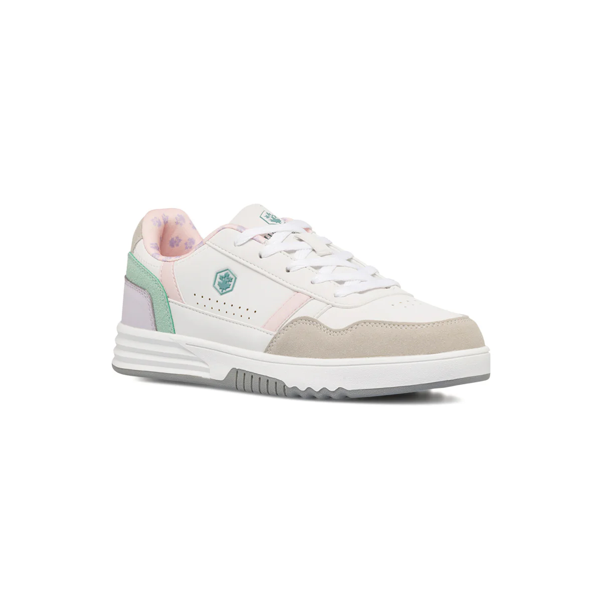 Sneakers bianche da donna con dettagli rosa e lilla Lumberjack Gravity - Image 2