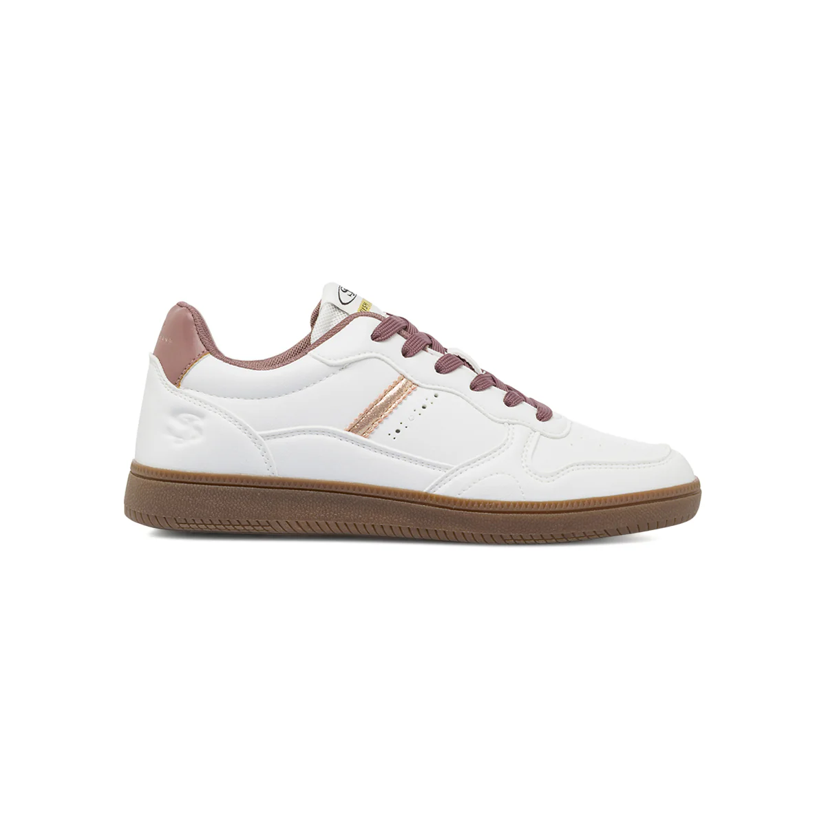 Sneakers bianche da Donna con dettagli rosa Swish Jeans