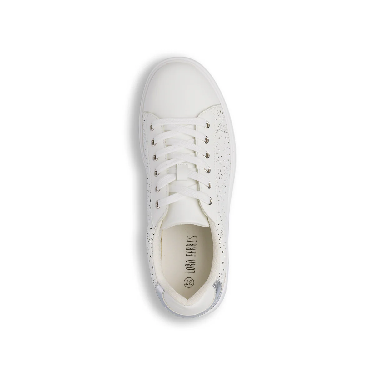 Sneakers bianche da Donna con dettagli traforati Lora Ferres - Image 5