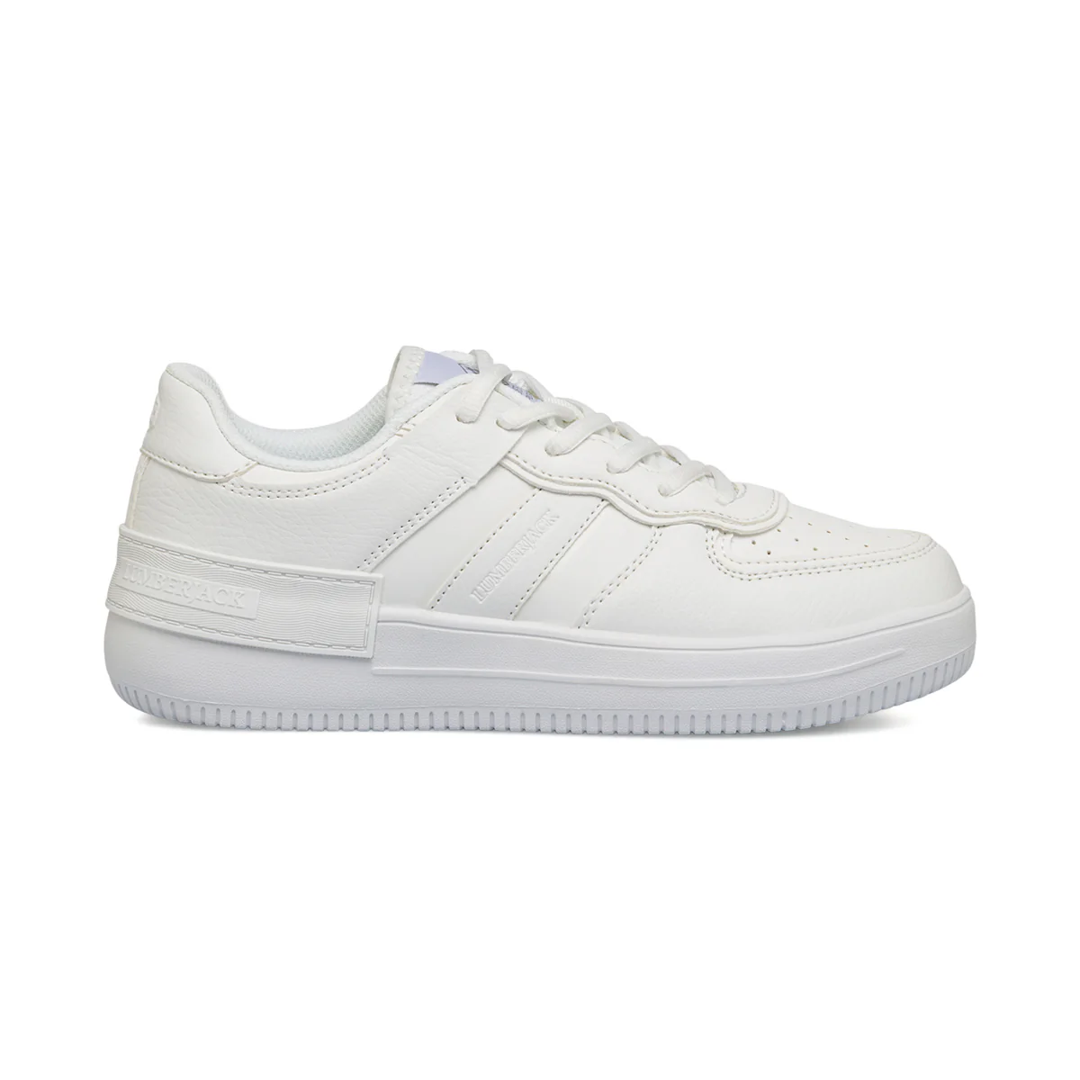 Sneakers bianche da donna con dettagli traforati Lumberjack Freya