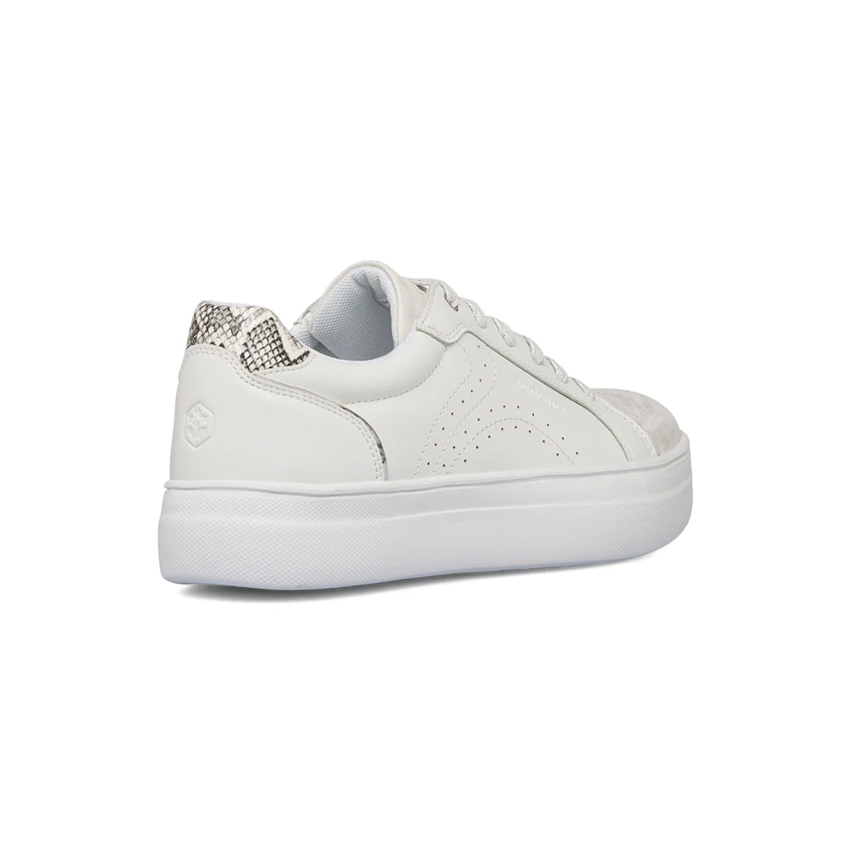 Sneakers bianche da donna con dettaglio animalier Lumberjack Doris - Image 3
