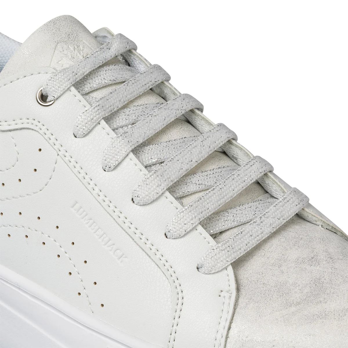 Sneakers bianche da donna con dettaglio animalier Lumberjack Doris - Image 5