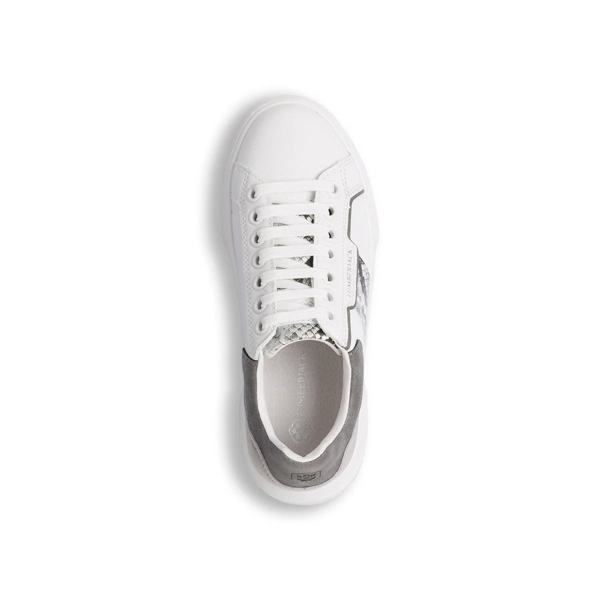 Sneakers bianche da donna con dettaglio animalier Lumberjack Gaia - Image 5