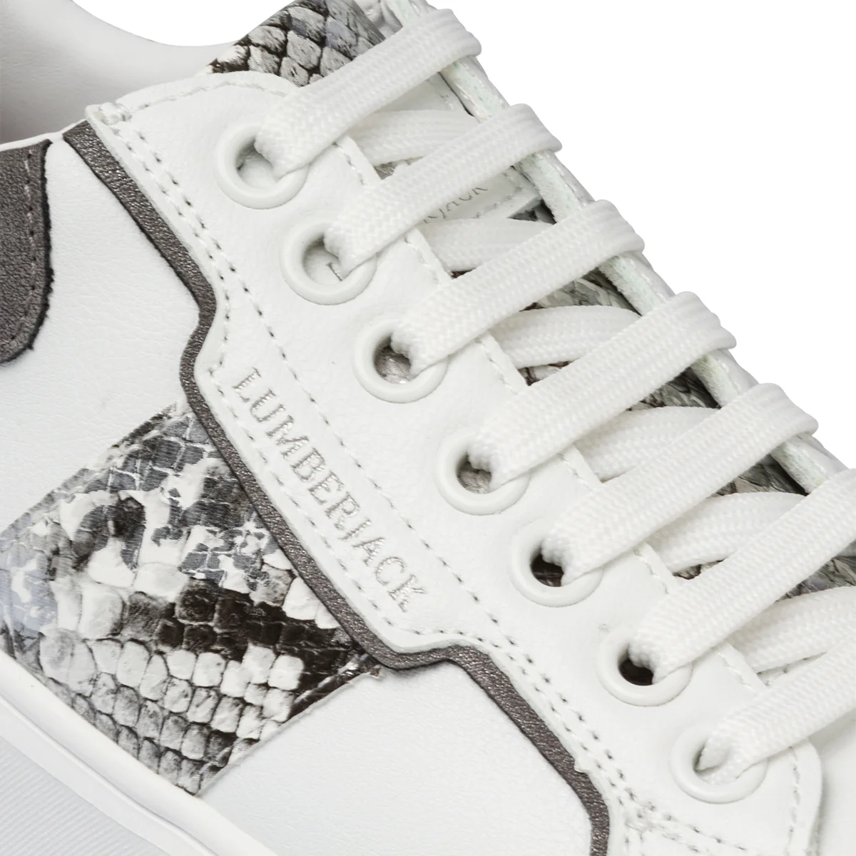 Sneakers bianche da donna con dettaglio animalier Lumberjack Gaia - Image 7