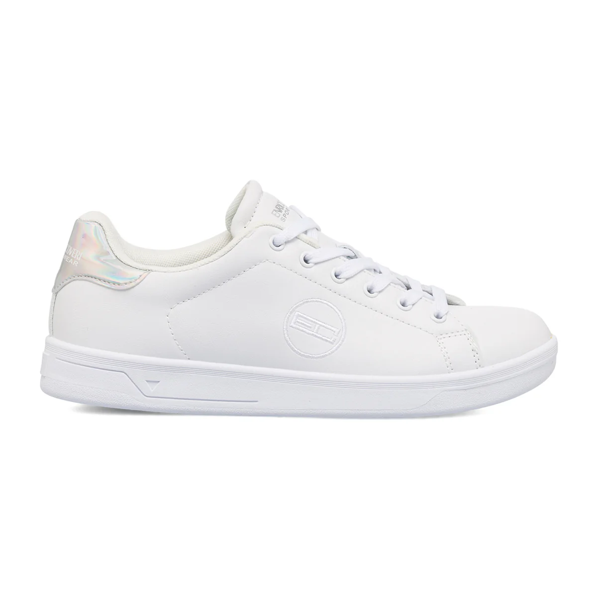 Sneakers bianche da donna con dettaglio argento Enrico Coveri
