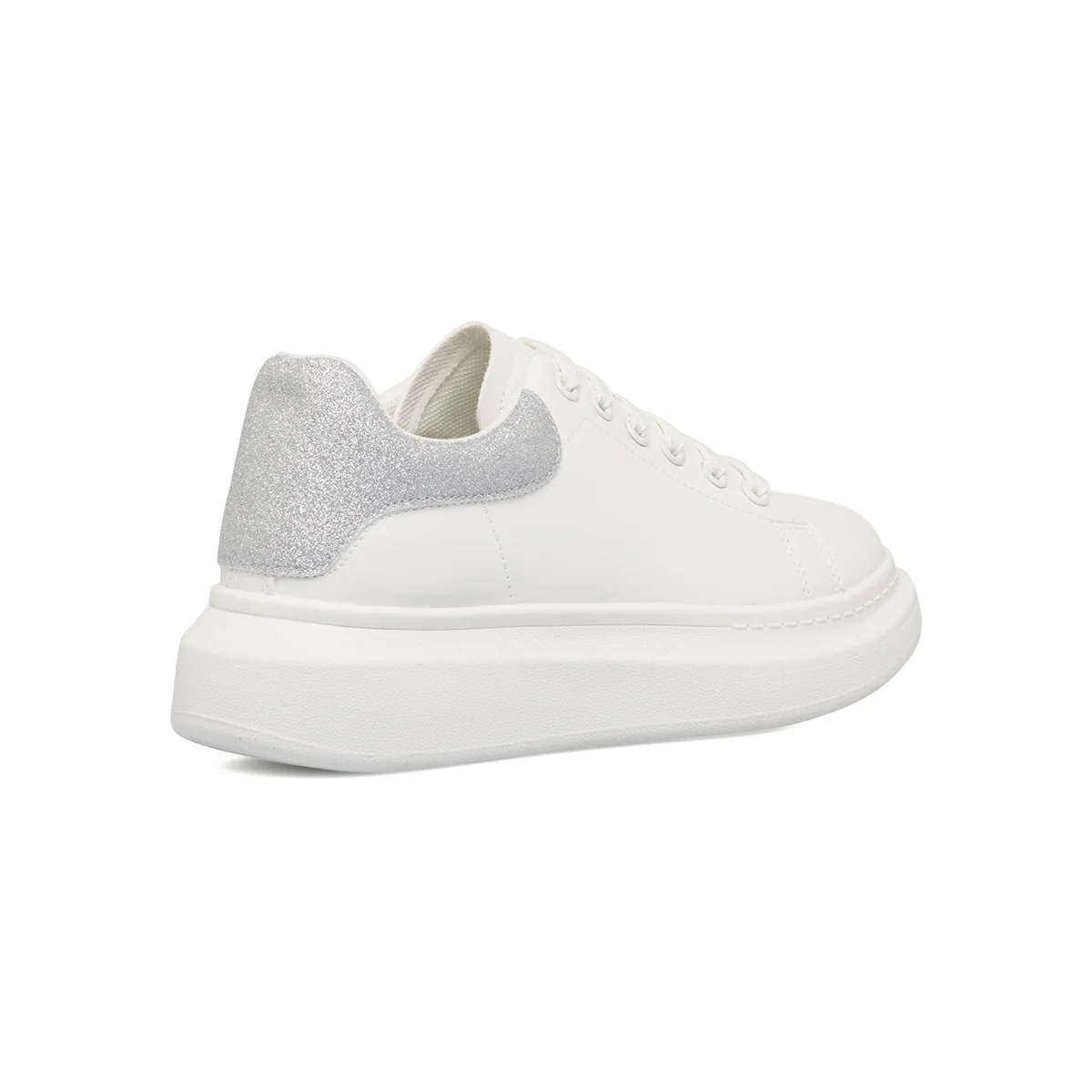 Sneakers bianche da donna con dettaglio glitterato Lora Ferres - Image 3