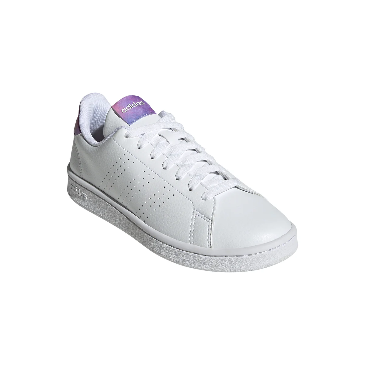Sneakers bianche da donna con dettaglio iridescente adidas Advantage - Image 2