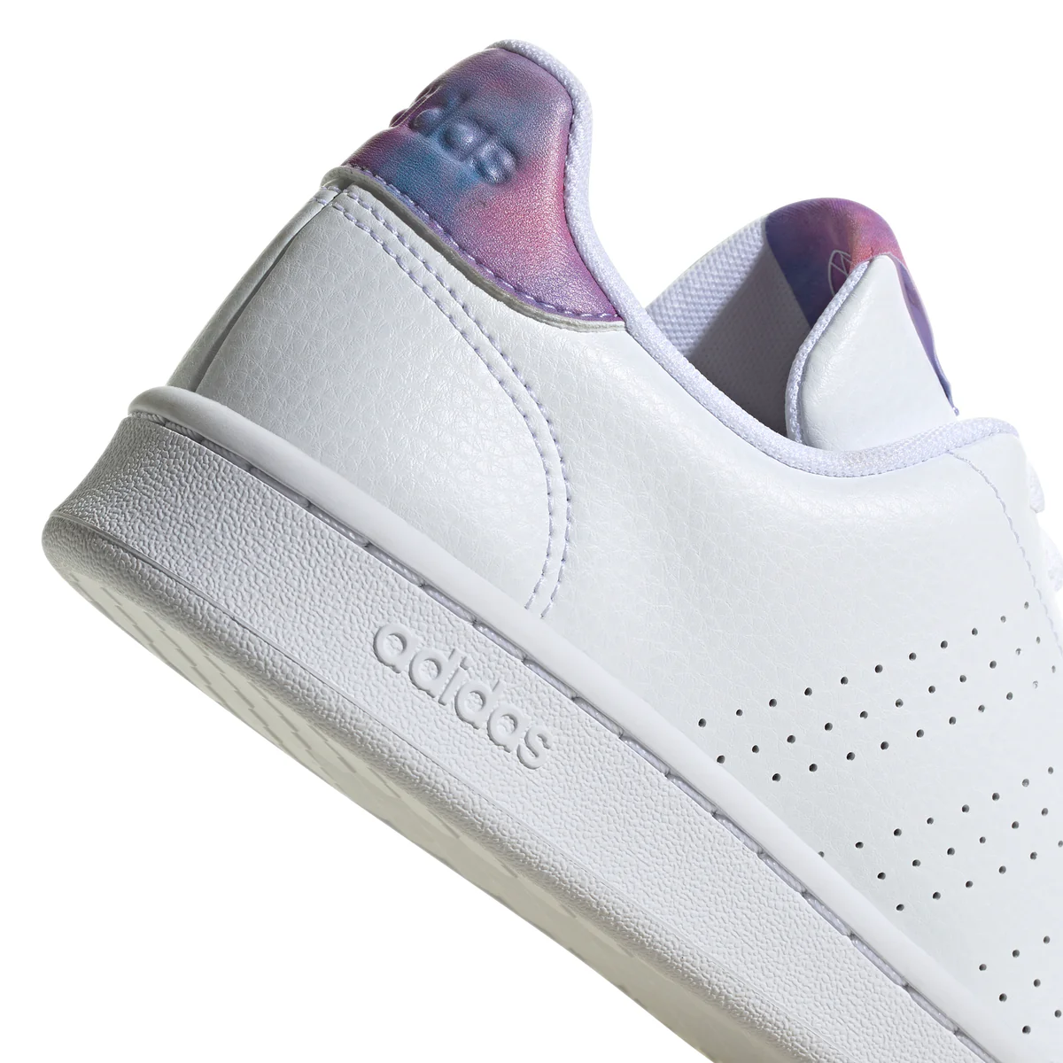 Sneakers bianche da donna con dettaglio iridescente adidas Advantage - Image 8