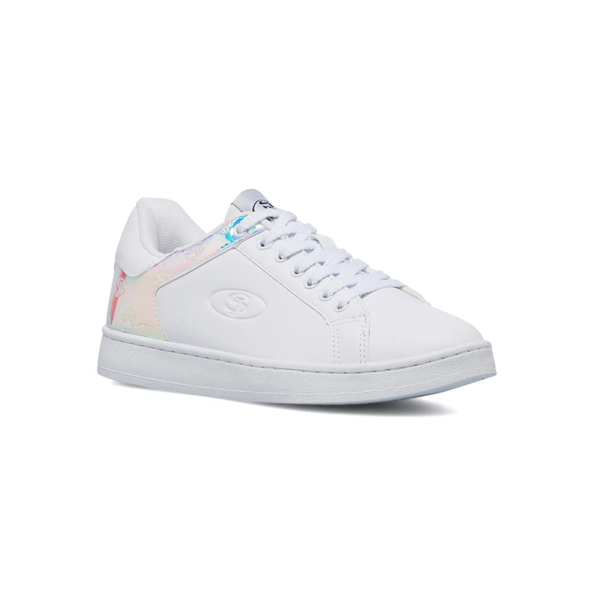 Sneakers bianche da donna con dettaglio iridescente Swish Jeans - Image 2