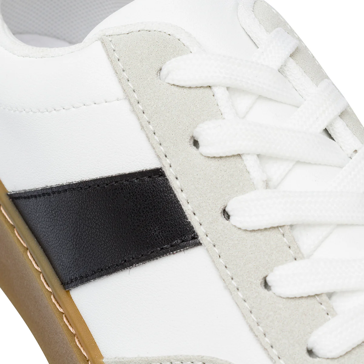 Sneakers bianche da Donna con dettaglio laterale nero Lora Ferres - Image 4