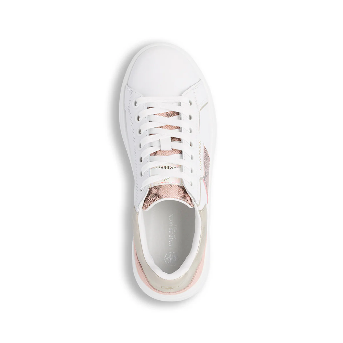 Sneakers bianche da Donna con dettaglio rosa effetto pitonato Lumberjack Pria - Image 5