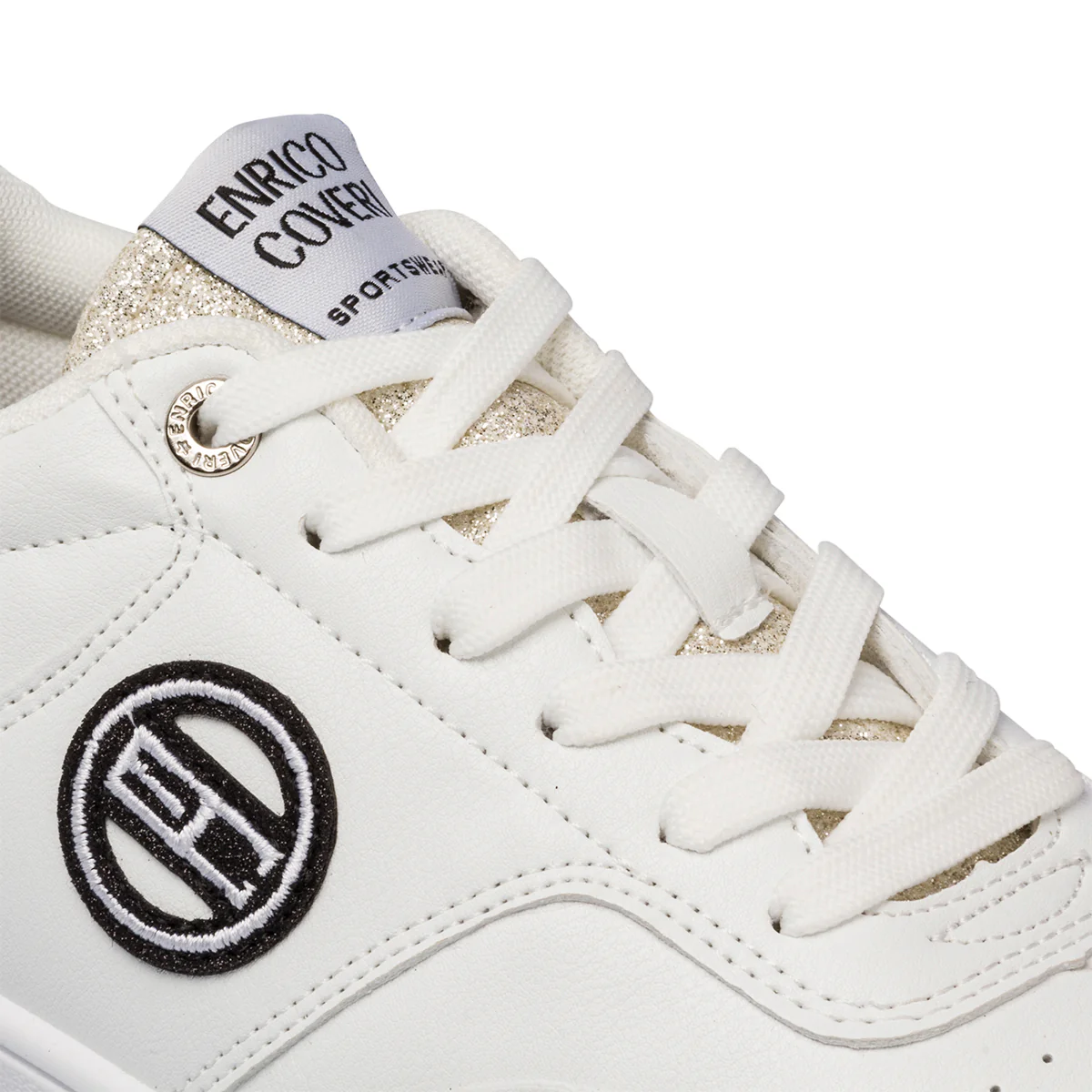Sneakers bianche da donna con glitter sul tallone Enrico Coveri Fly - Image 6