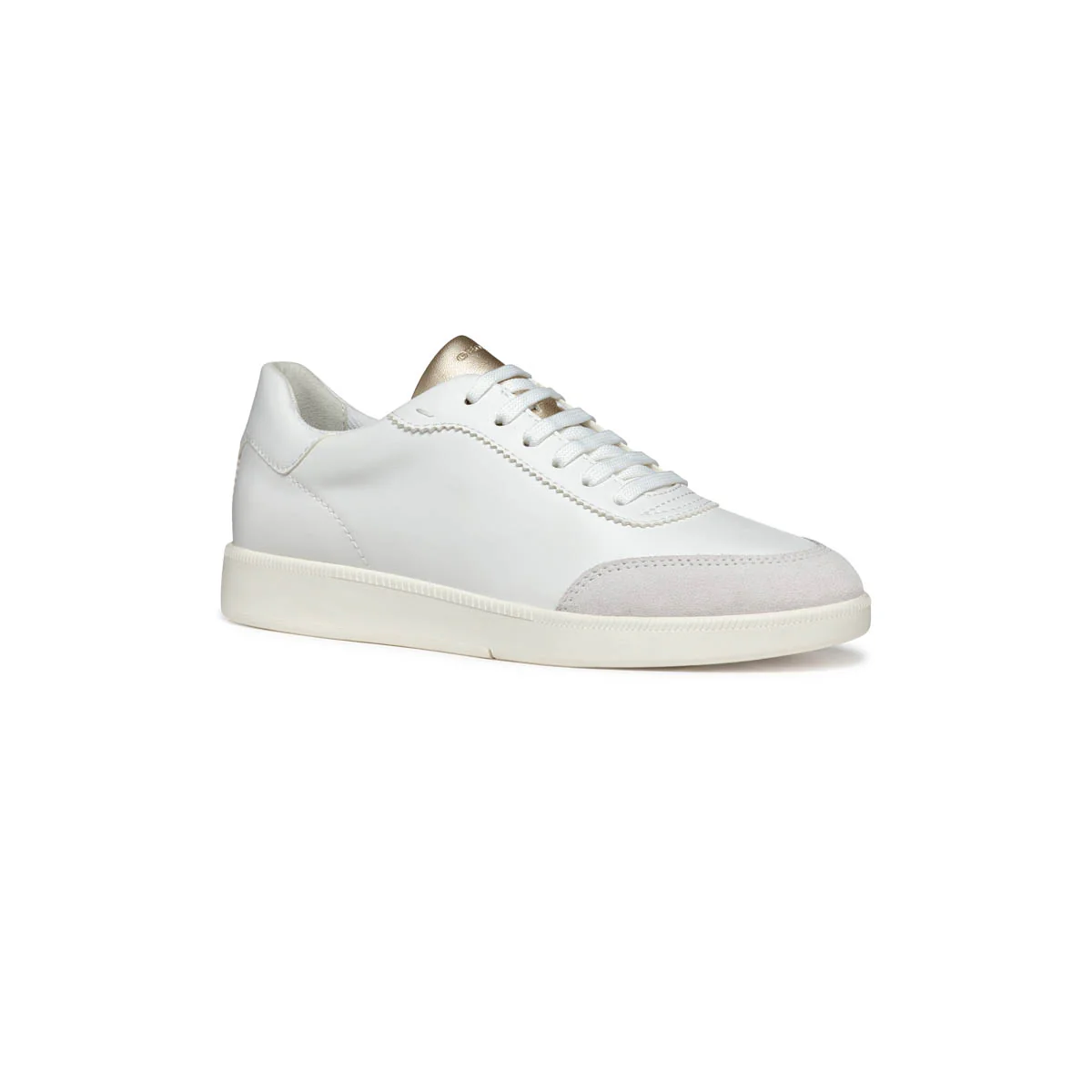 Sneakers bianche da Donna con inserti effetto camoscio e suola traspirante Geox - Image 2