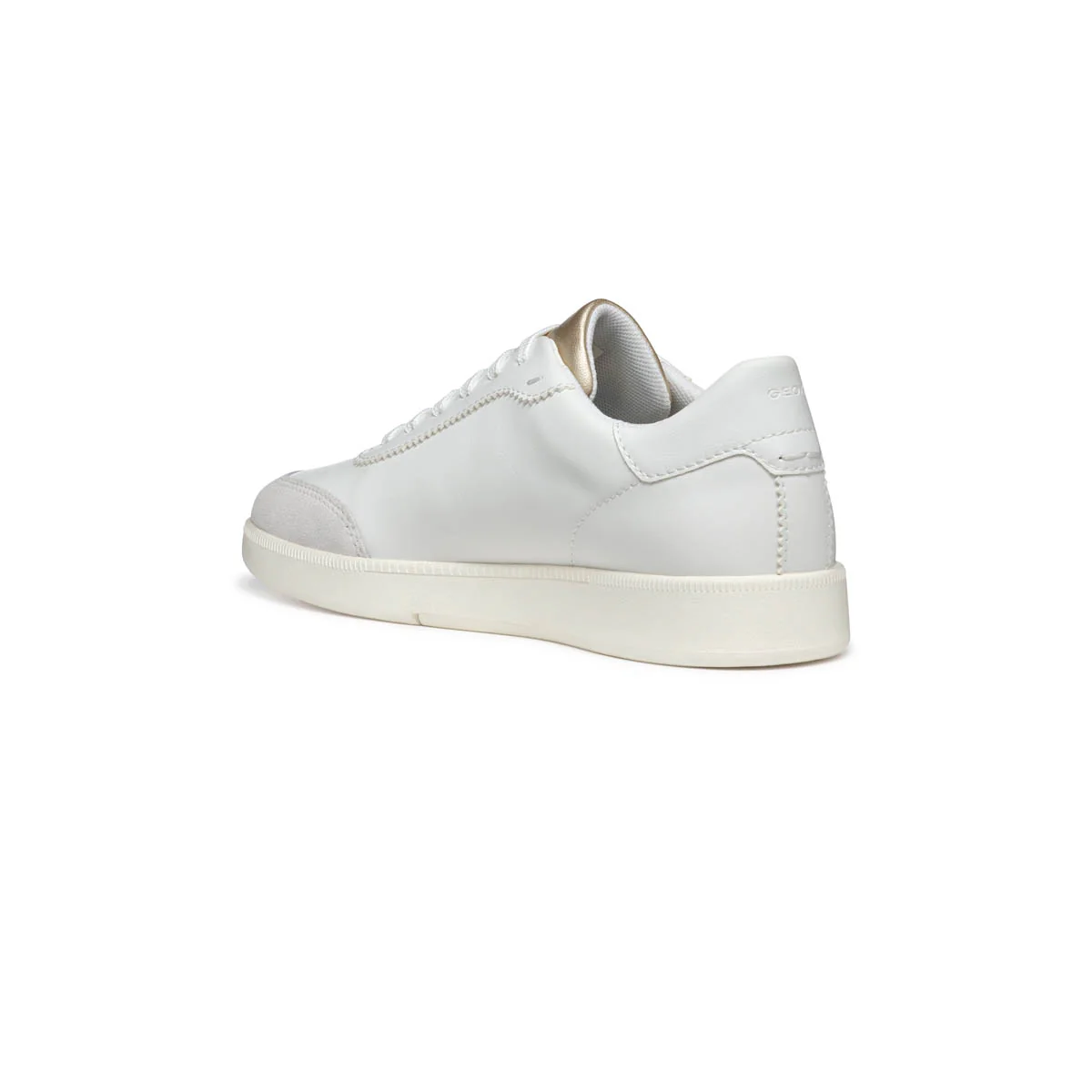 Sneakers bianche da Donna con inserti effetto camoscio e suola traspirante Geox - Image 3