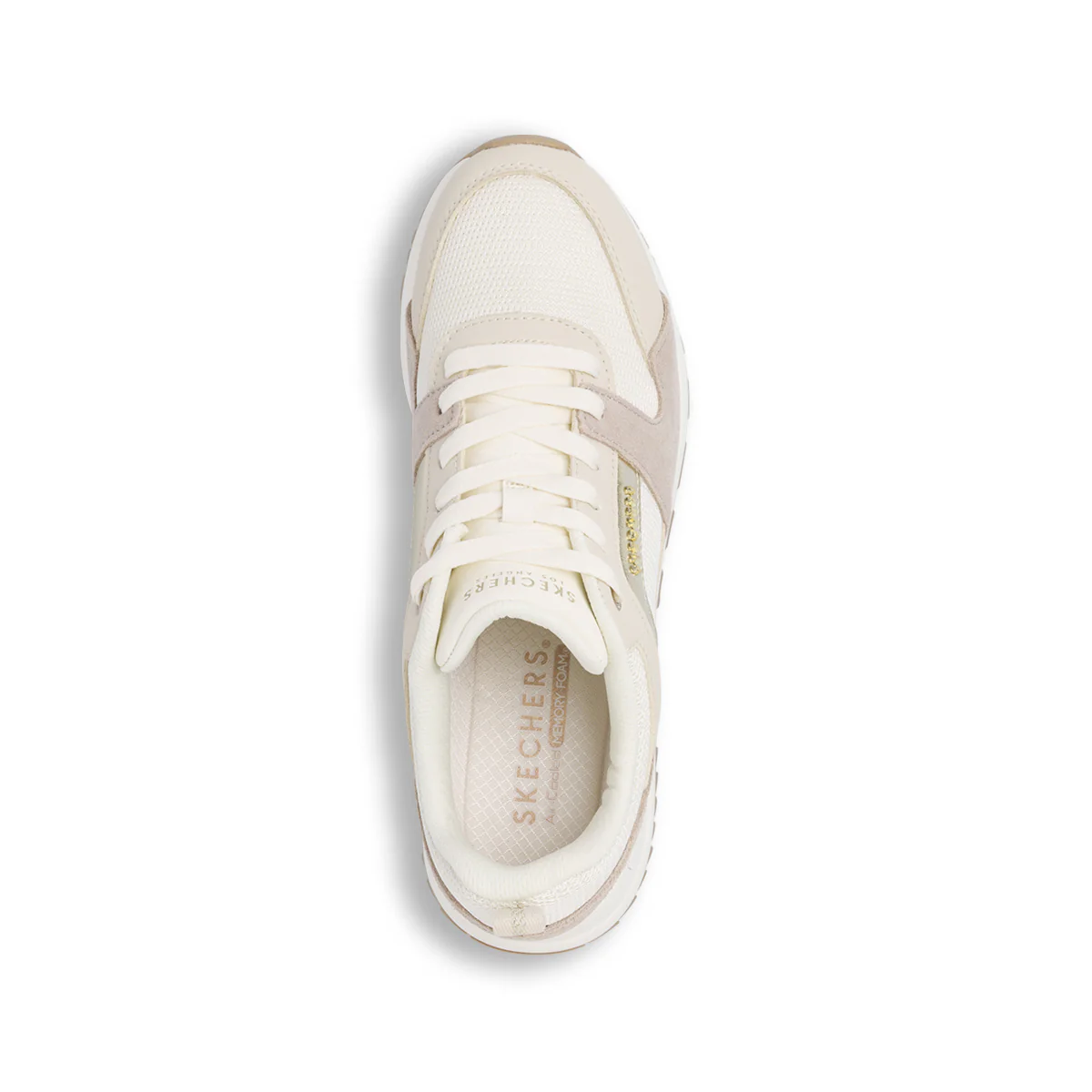 Sneakers bianche da Donna con inserti taupe Skechers Fashion Fit 2.0 - Image 6