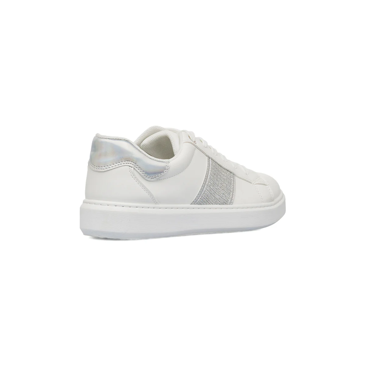Sneakers bianche da Donna con inserto argento e glitter Lora Ferres - Image 3