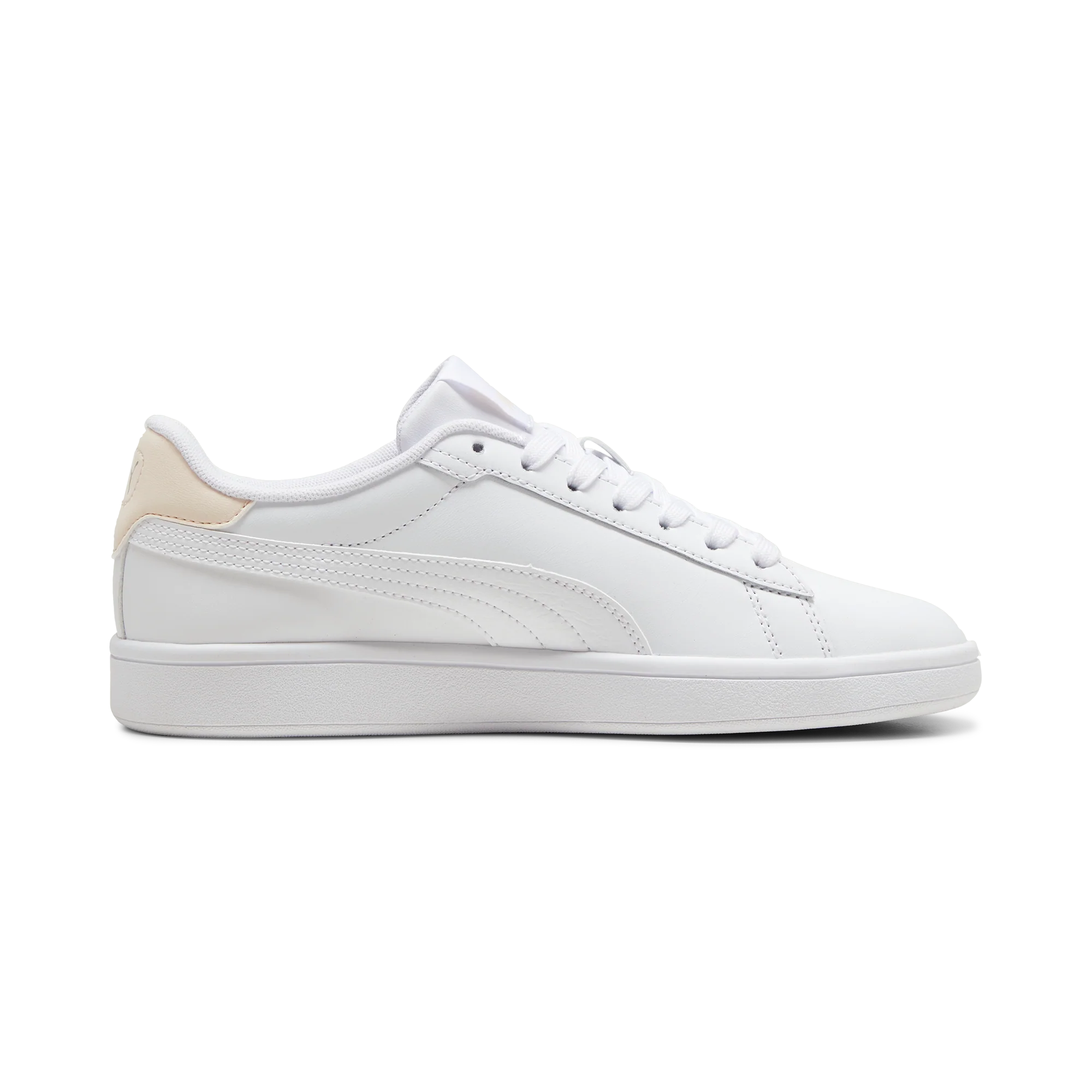Sneakers bianche da donna con logo argento Puma Smash 3.0 L - Image 5