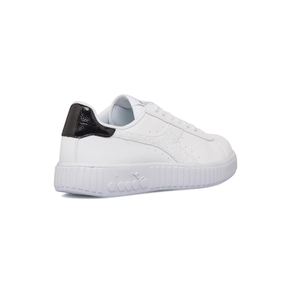 Sneakers bianche da donna con logo glitterato Diadora Step P Twinkle - Image 3
