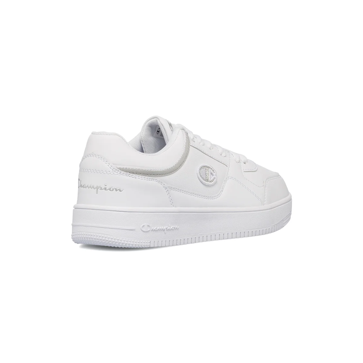 Sneakers bianche da donna con logo laterale Champion Rebound Low - Image 3