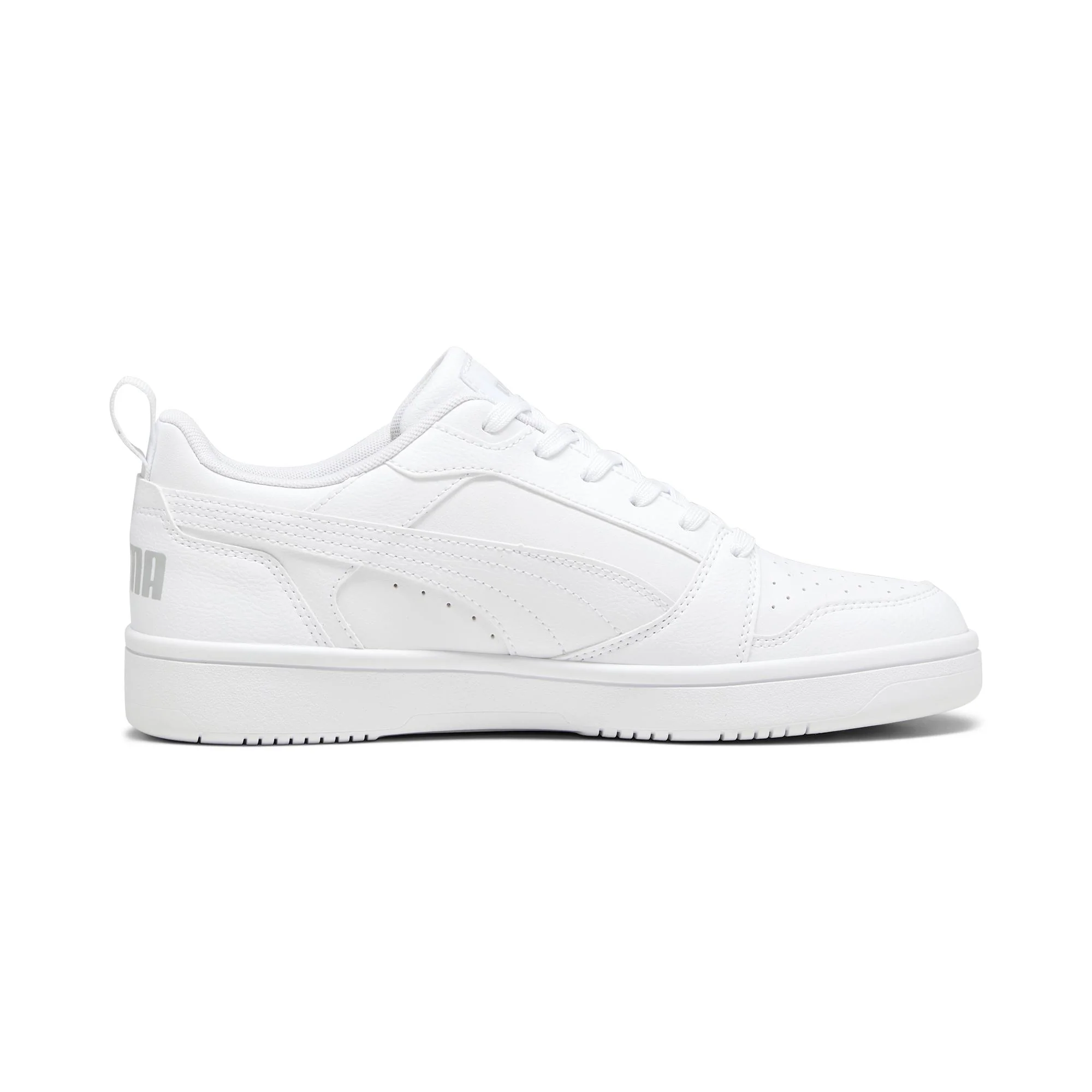 Sneakers bianche da Donna con logo laterale Puma Rebound v6 Low - Image 4