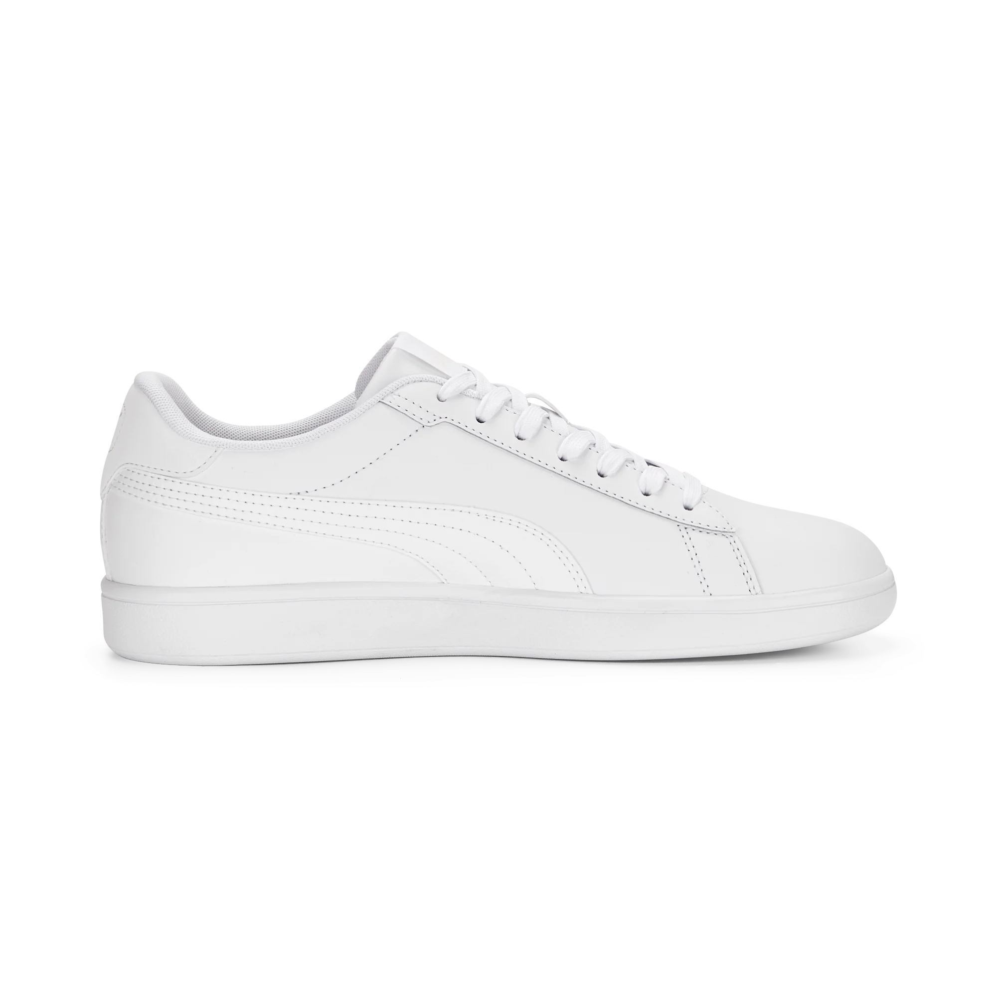 Sneakers bianche da donna con logo oro Puma Smash 3.0 L - Image 4