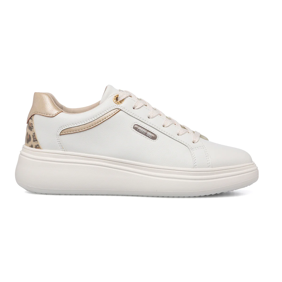 Sneakers bianche da donna con maxi-suola e dettaglio animalier Lora Ferres - Image 10