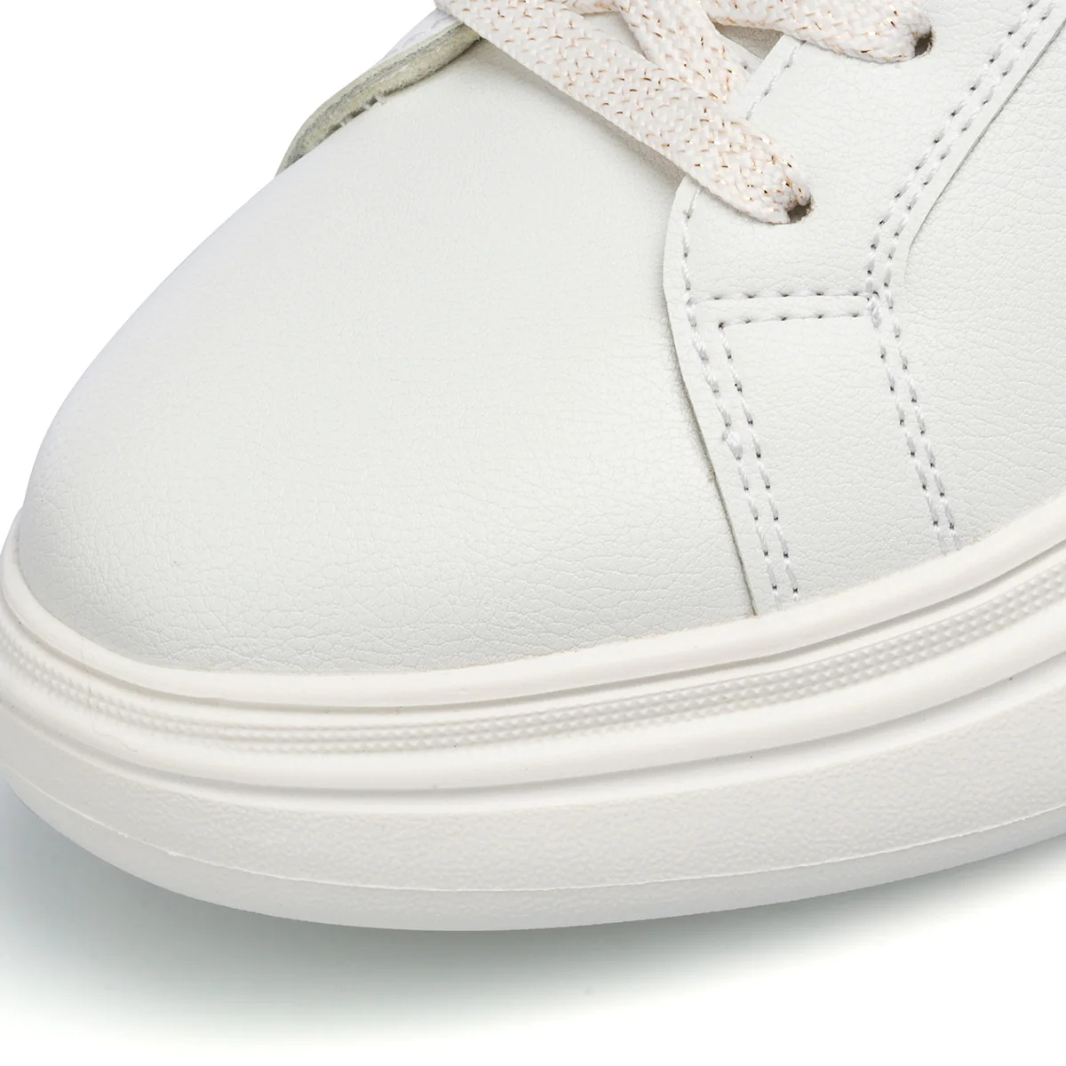 Sneakers bianche da donna con maxi-suola e dettaglio animalier Lora Ferres - Image 14
