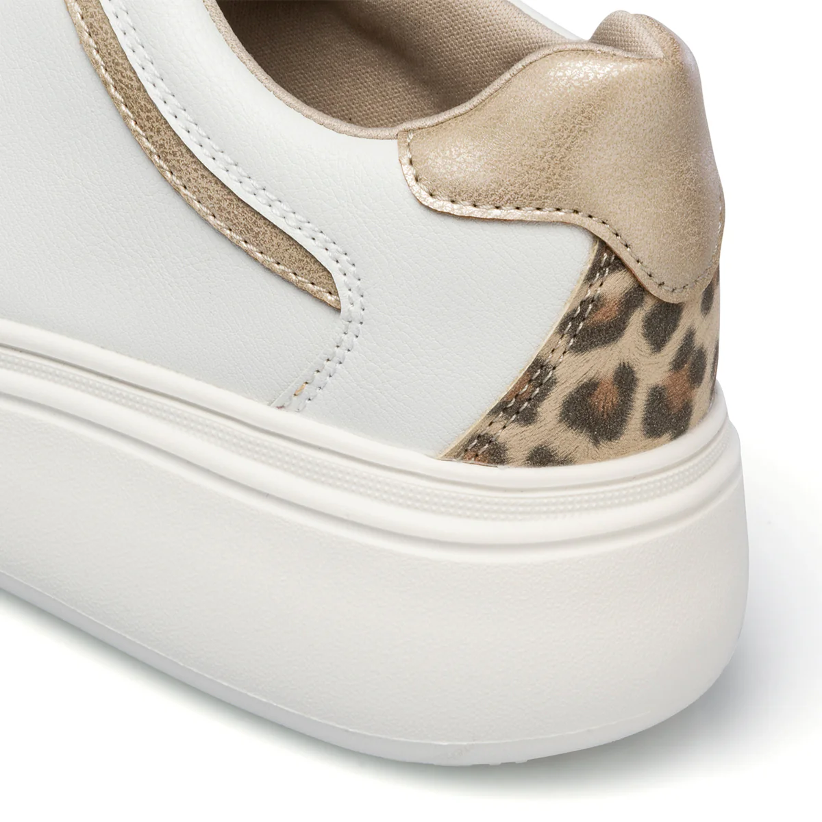 Sneakers bianche da donna con maxi-suola e dettaglio animalier Lora Ferres - Image 16