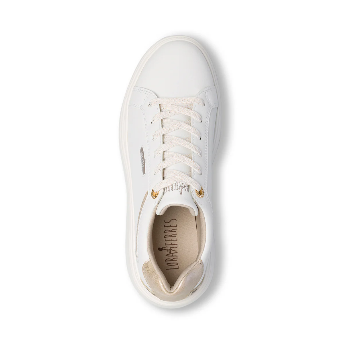 Sneakers bianche da donna con maxi-suola e dettaglio animalier Lora Ferres - Image 17