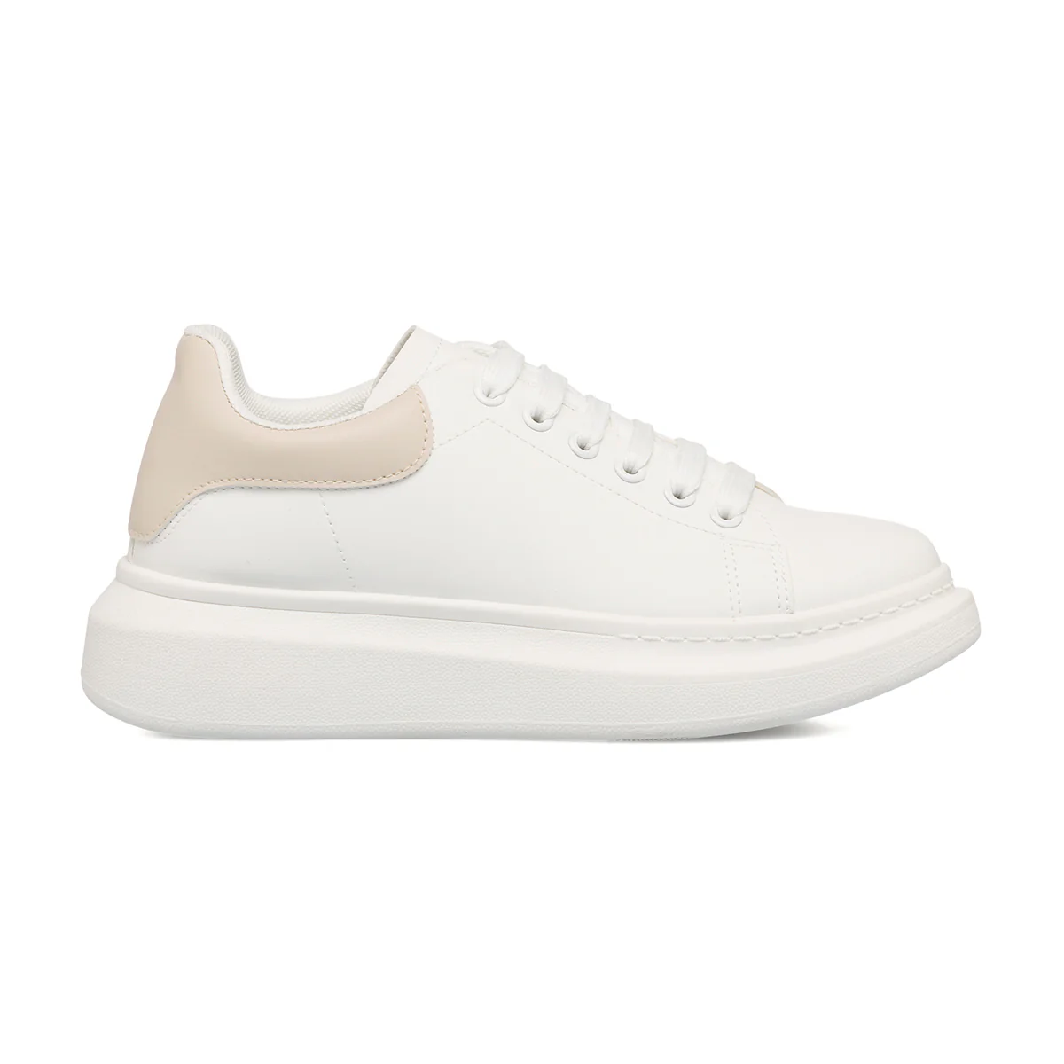 Sneakers bianche da donna con maxi-suola Lora Ferres