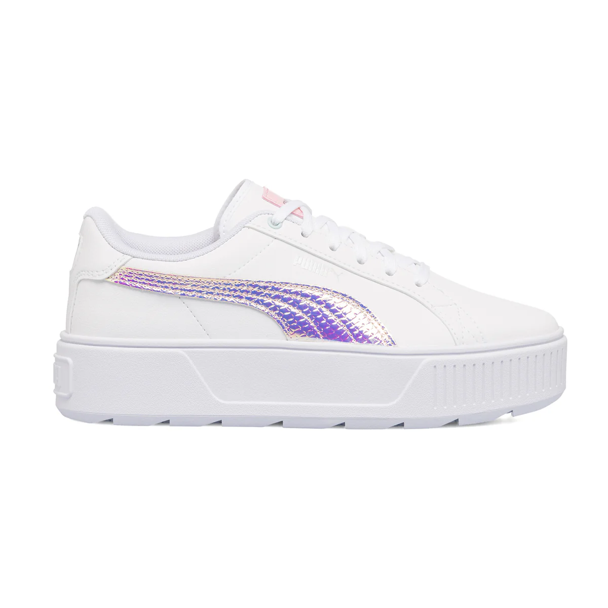 Sneakers bianche da donna con maxi-suola Puma Karmen Exotics