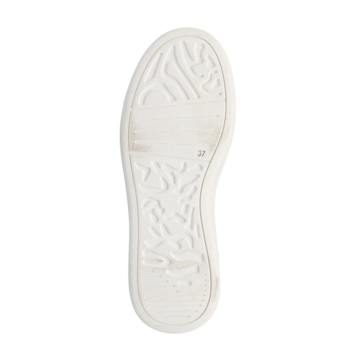 Sneakers bianche da donna con piccole borchie oro Lora Ferres - Image 4