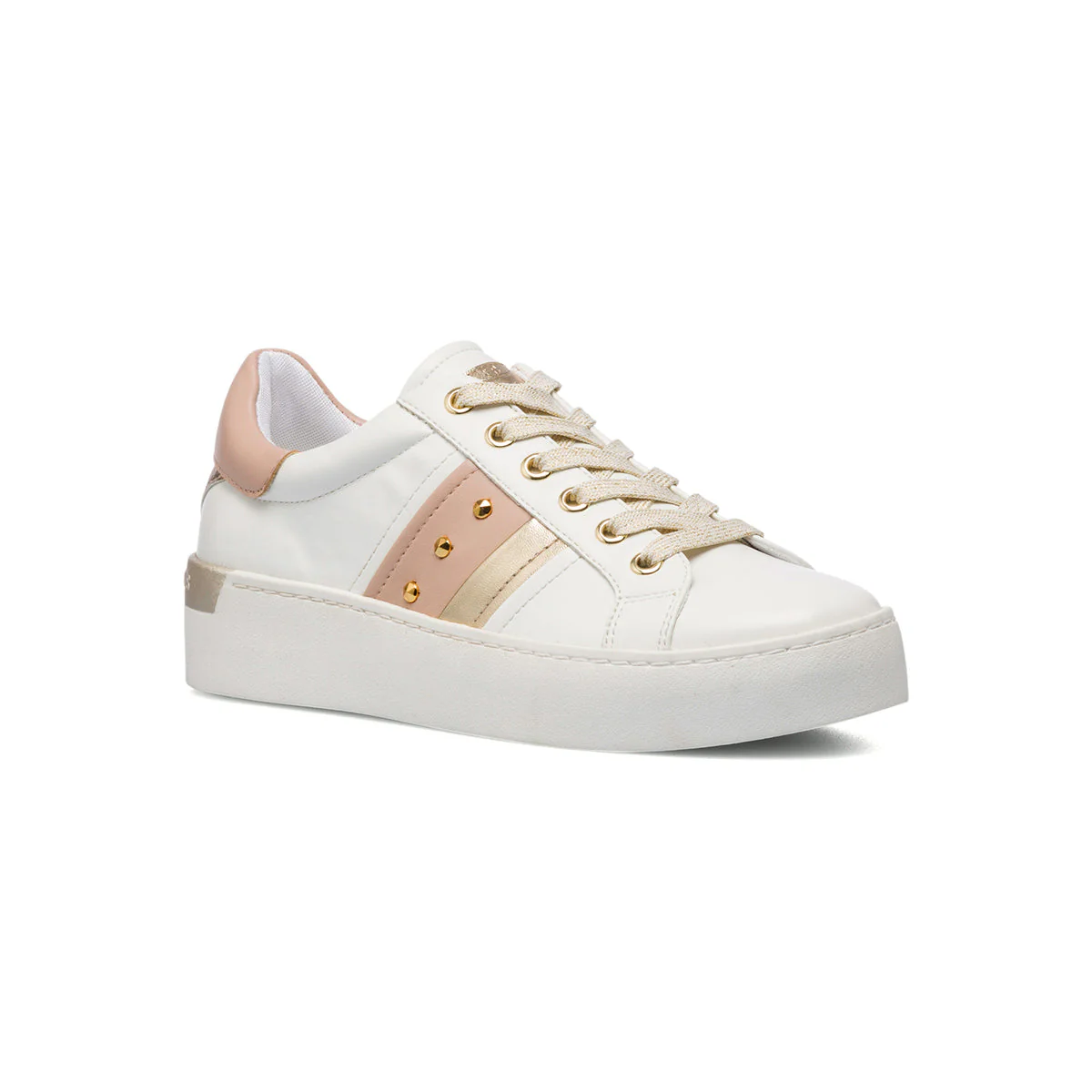 Sneakers bianche da donna con piccole borchie Swish Jeans - Image 2