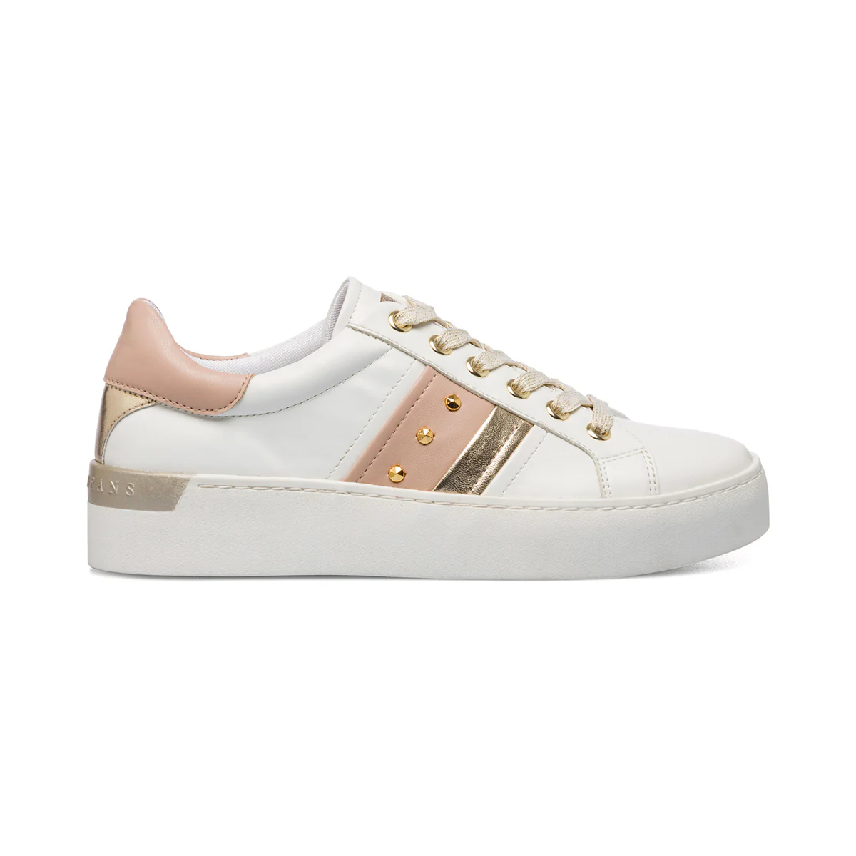 Sneakers bianche da donna con piccole borchie Swish Jeans - Image 7