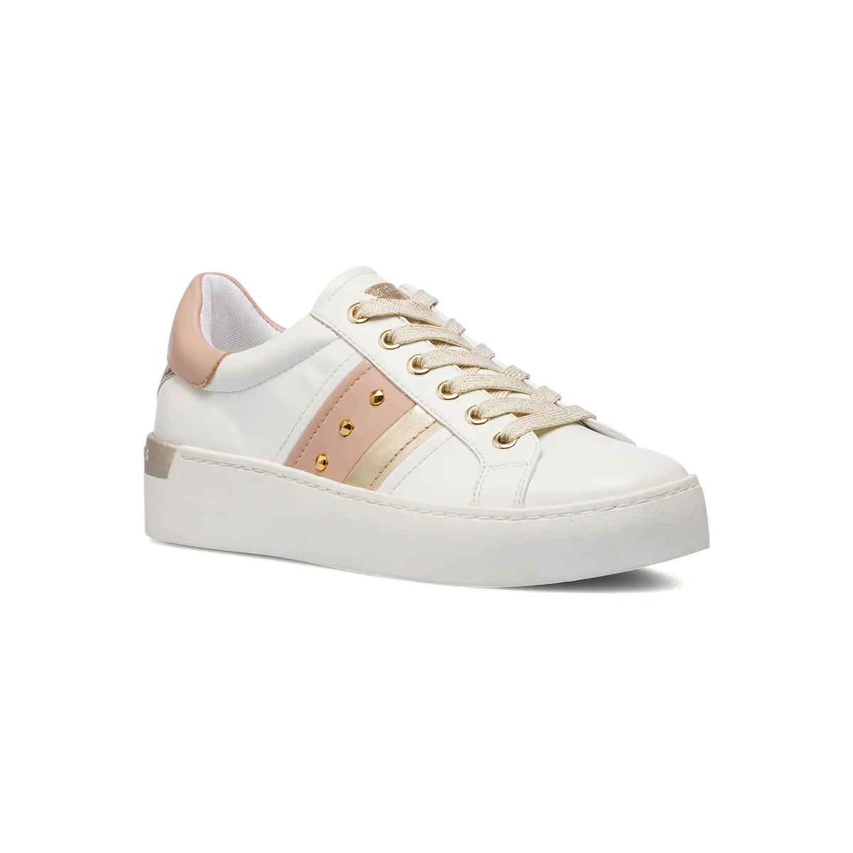 Sneakers bianche da donna con piccole borchie Swish Jeans - Image 8