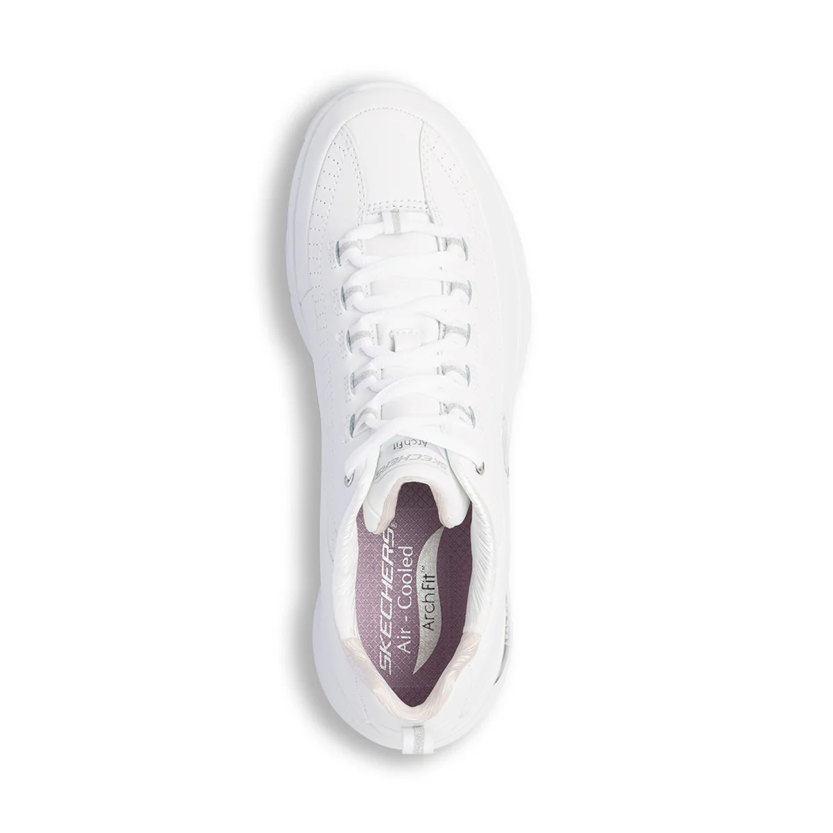 Sneakers bianche da donna con soletta Arch-Fit Skechers Citi Drive - Image 8