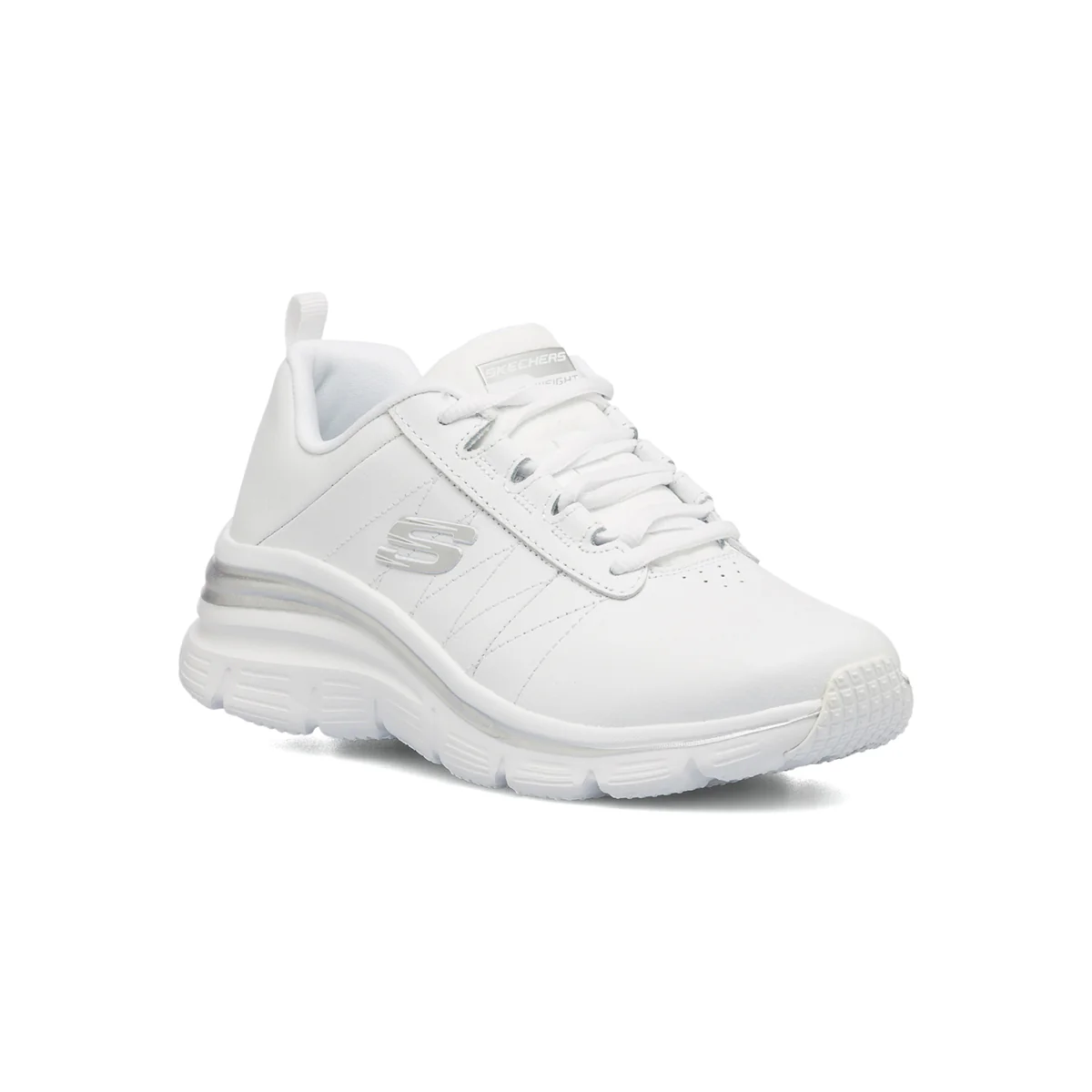Sneakers bianche da donna con soletta Memory Foam Skechers Fashion Fit - Image 2