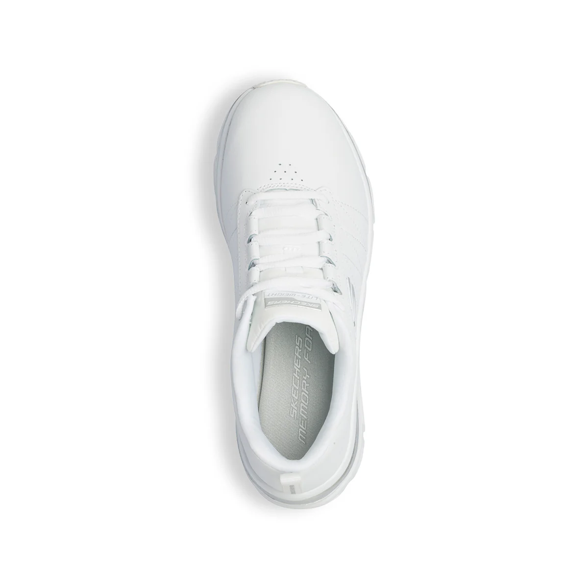 Sneakers bianche da donna con soletta Memory Foam Skechers Fashion Fit - Image 8