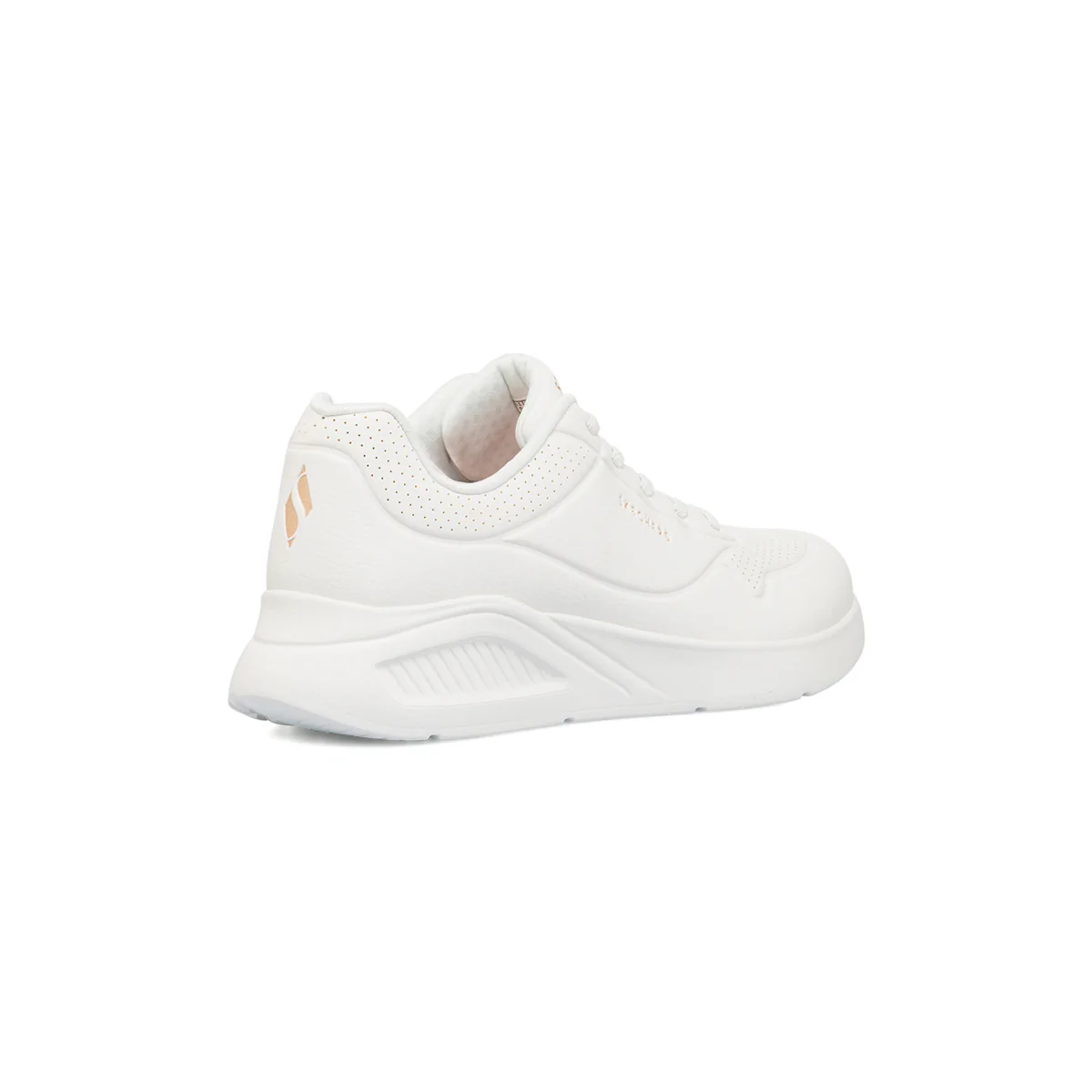 Sneakers bianche da donna con soletta memory foam Skechers Uno Lite Work - Image 3