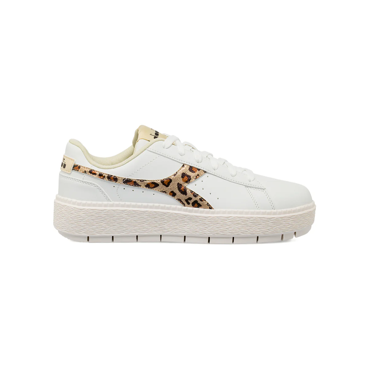 Sneakers bianche da Donna con stampa leopardata Diadora JACE JUNGLE