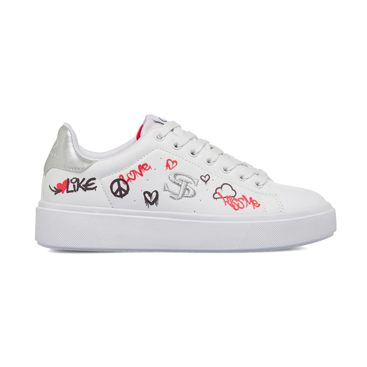 Sneakers bianche da Donna con stampe Swish Jeans